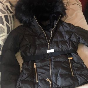 Zara Belted Puffer Jacket